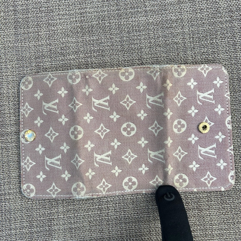 Louis Vuitton monogram Idylle canvas 6 ring key holder / card holder burgundy - Picture 6 of 16